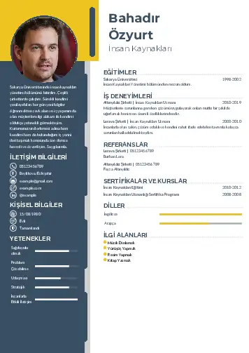 İnsan Kaynakları Cv Örnekleri cv indir